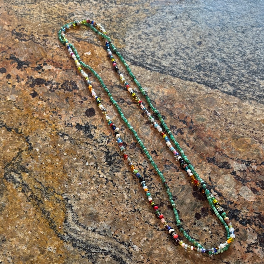 2 beaded necklaces